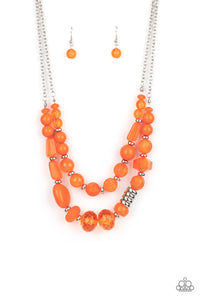 Pina Colada Paradise - Orange Necklace