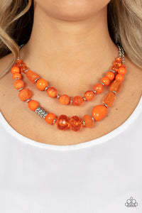 Pina Colada Paradise - Orange Necklace