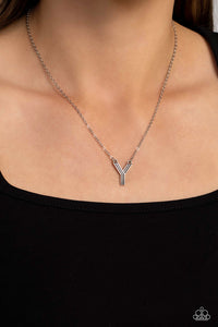 Leave Your Initials - Y - Silver Necklace