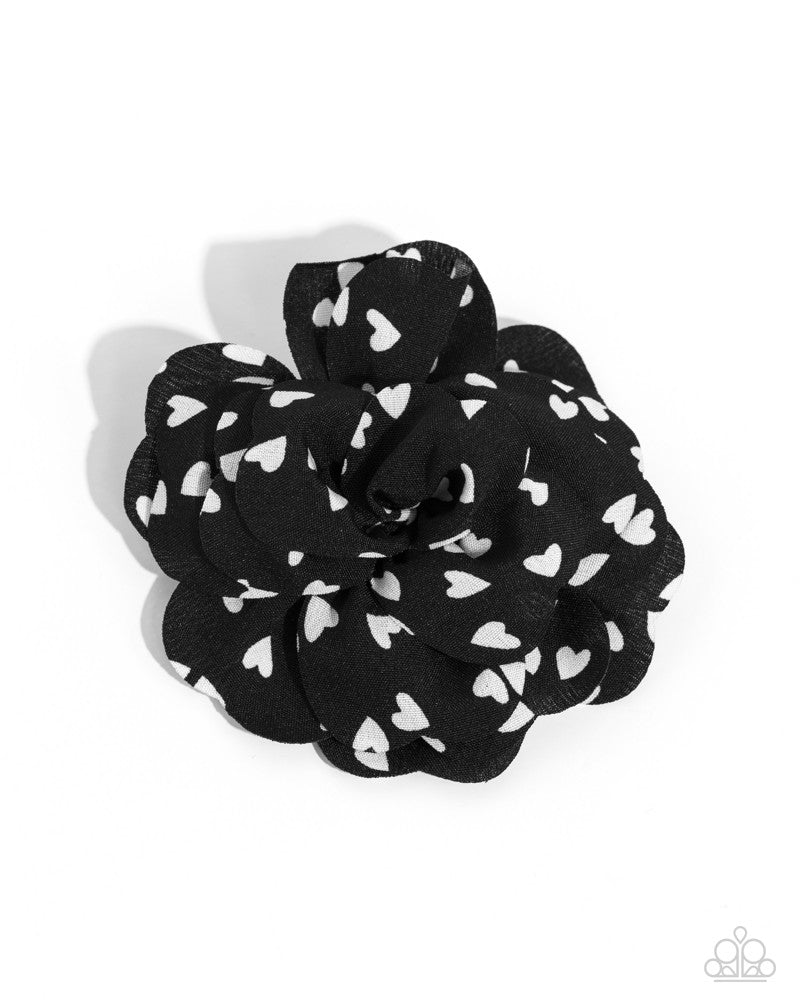 Cupids Garden - Black Hair Clip