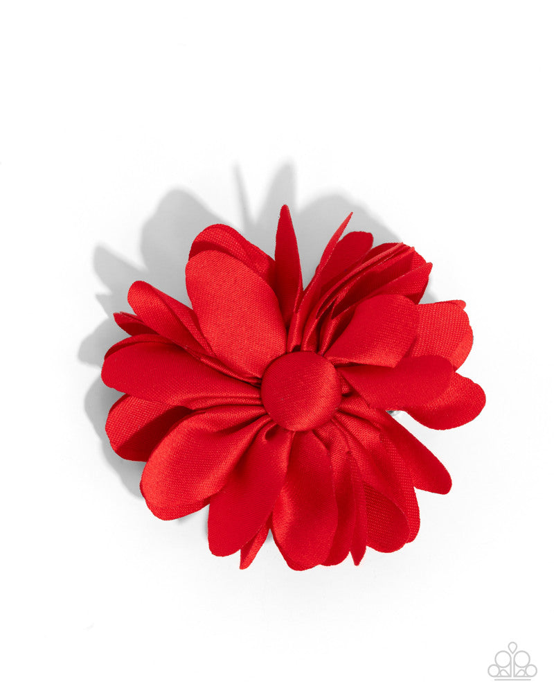 Material Girl Garden - Red Hair Clip