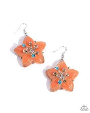 Summer Sprigs - Orange Earrings