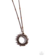 Load image into Gallery viewer, Sunburst Surprise - Copper Necklace