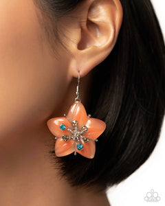 Summer Sprigs - Orange Earrings