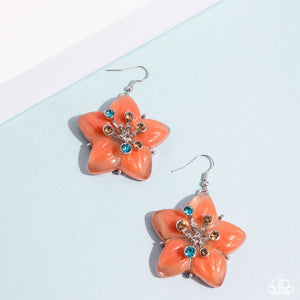 Summer Sprigs - Orange Earrings