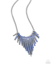 Load image into Gallery viewer, Fashionable Fringe - Blue Necklace