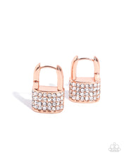 Load image into Gallery viewer, Locked Luxury - Copper Hinge Hoop Earrings