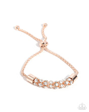 Load image into Gallery viewer, Serious Sentiment - Rose Gold Sliding Bead Closure Bracelet