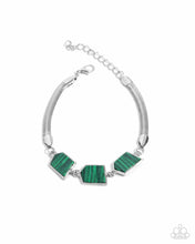 Load image into Gallery viewer, Lined Leisure - Green Bracelet