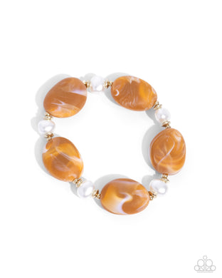 Selective Slay - Brown Stretchy Bracelet