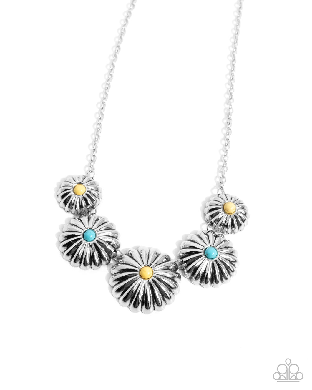 Palm Tree Promenade - Yellow Necklace