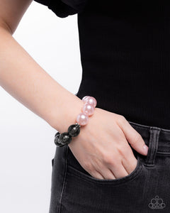 Lacy Leisure - Pink Stretchy Bracelet