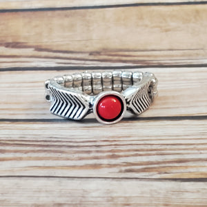 Awesomely ARROW-Dynamic - Red Dainty Ring