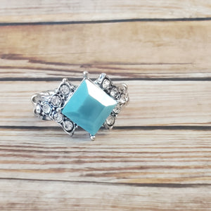 Mind-Blowing Brilliance - Blue Dainty Ring