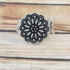 Desert Sunflower - Silver Ring