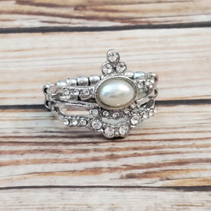 Timeless Tiaras - White Ring