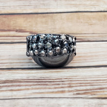 Load image into Gallery viewer, Prismatically Motley - Black Gunmetal Ring