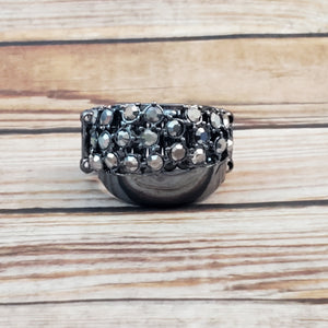 Prismatically Motley - Black Gunmetal Ring