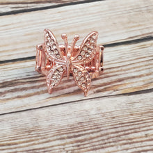 Load image into Gallery viewer, Blinged Out Butterfly - Copper Ring