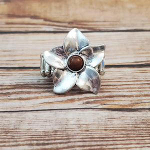 Ask For Flowers - Brown Ring