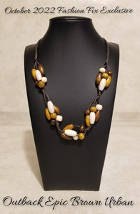 Outback Epic - Brown Necklace