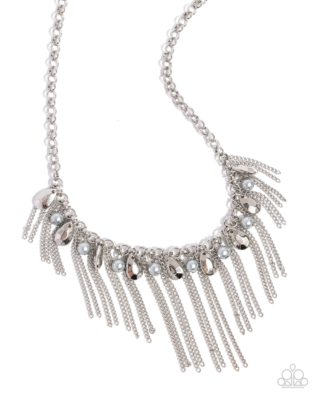 Industrial Intensity - Silver Necklace