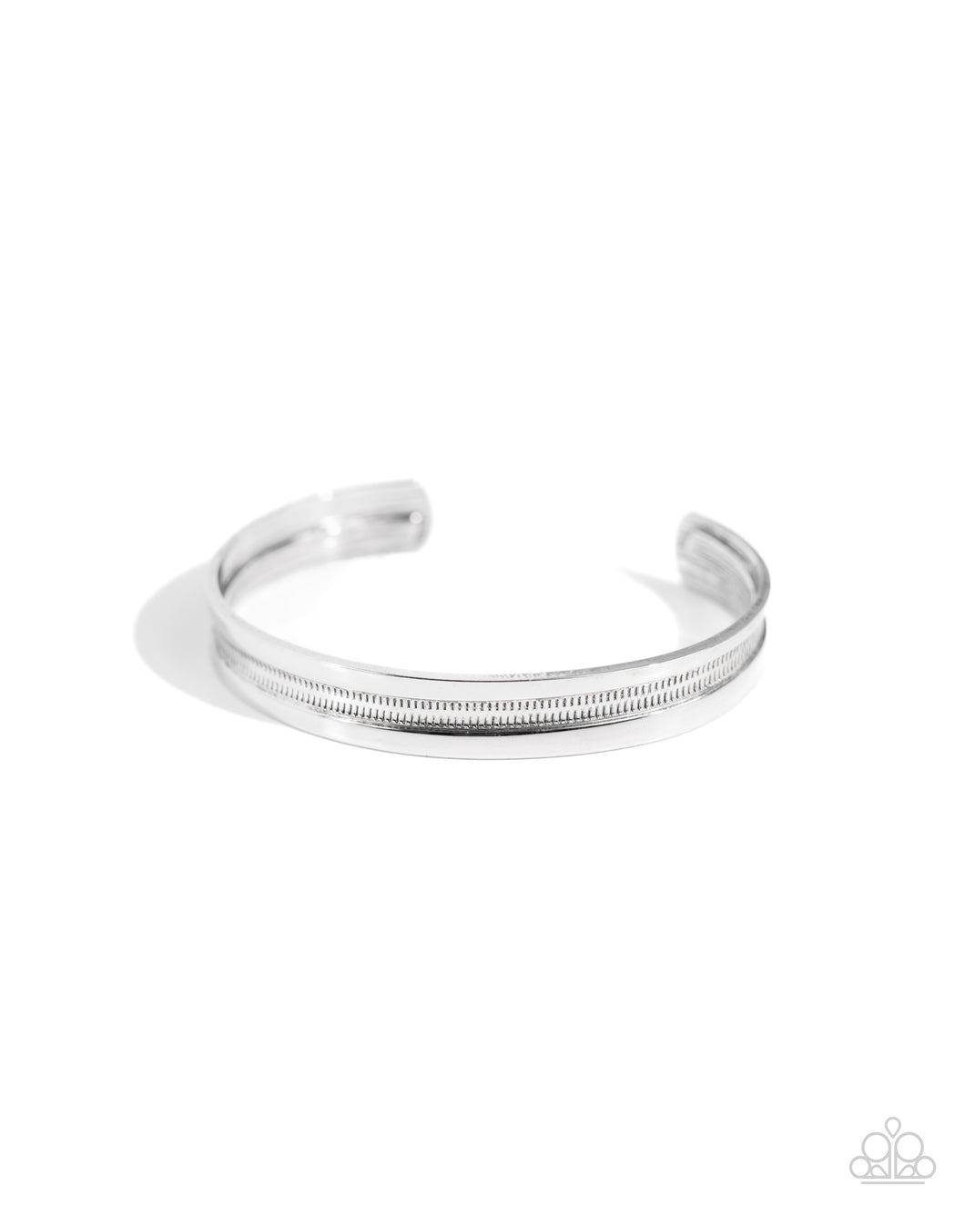 Treaded Tundra - Silver Cuff Bracelet