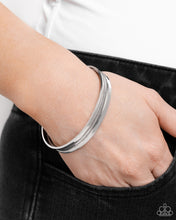 Load image into Gallery viewer, Treaded Tundra - Silver Cuff Bracelet