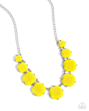 Prismatic Prima Donna - Yellow Necklace