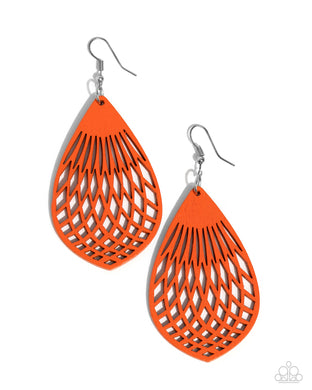 Caribbean Coral - Orange Earrings