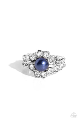 Titanic Tango - Blue Dainty Ring