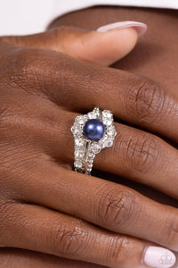 Titanic Tango - Blue Dainty Ring