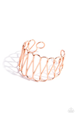 Wickedly Wired - Copper Cuff Bracelet