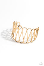 Load image into Gallery viewer, Wickedly Wired - Gold Cuff Bracelet