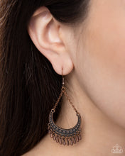 Load image into Gallery viewer, Melodic Moons - Copper Earrings