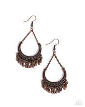 Load image into Gallery viewer, Melodic Moons - Copper Earrings