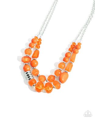 Pina Colada Paradise - Orange Necklace