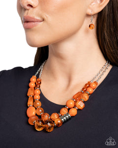 Pina Colada Paradise - Orange Necklace