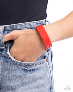 In Plain SIGHTSEER - Red Stretchy Bracelet