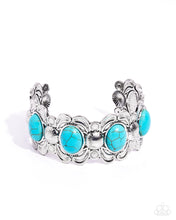 Load image into Gallery viewer, Sandstone Serenade - Blue Cuff Bracelet