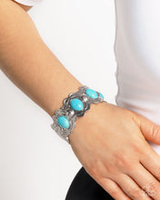 Load image into Gallery viewer, Sandstone Serenade - Blue Cuff Bracelet