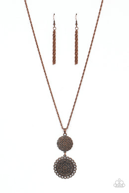 Meet Me At The Garden Gate - Copper Necklace