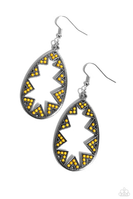 Wildly Wonderous - Yellow Earrings