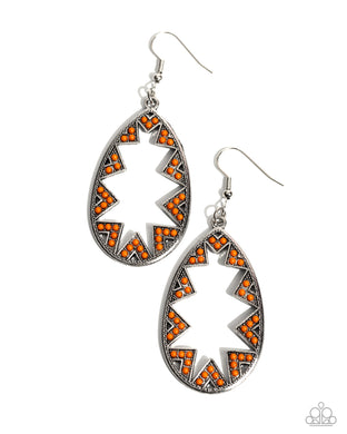 Wildly Wonderous - Orange Earrings