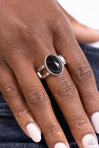 Opal Pools - Black Dainty Ring