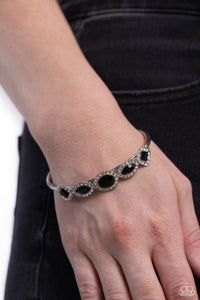 Simmer on GLOW - Black Cuff Bracelet