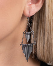 Load image into Gallery viewer, Greco Grotto - Black Gunmetal Earrings