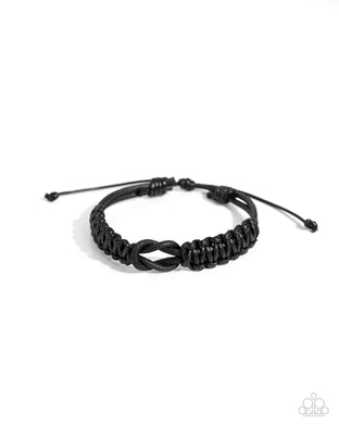 Nautical Myth - Black Sliding Knot Bracelet