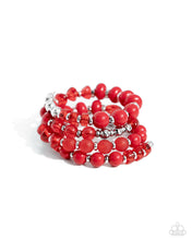 Load image into Gallery viewer, Colorful Charade - Red Bracelet