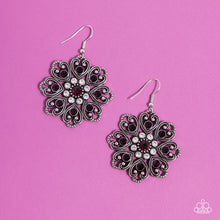 Load image into Gallery viewer, Garden of Love - Purple Earrings